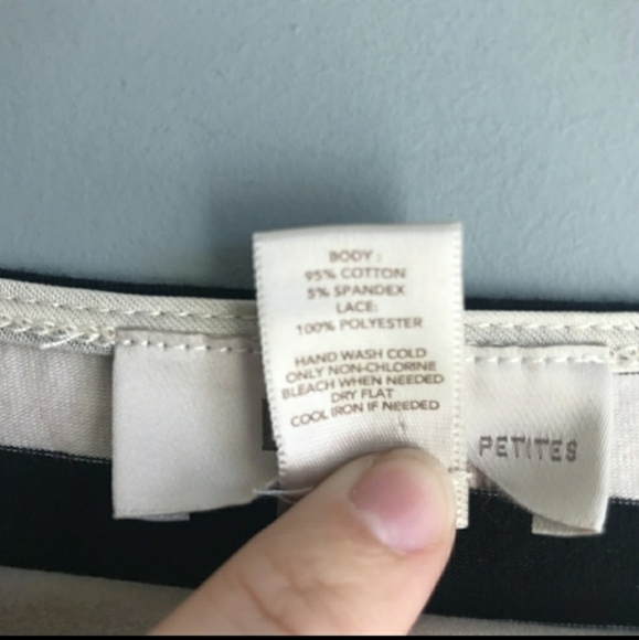 Loft Petite Sleeveless Dress With Lace - Picture 6 of 6